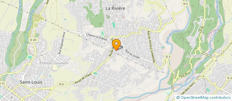 localisation de l'entreprise APUX  SAINT-LOUIS