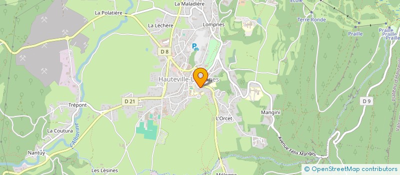 localisation de l'entreprise APV CHAUFAIR  PLATEAU D'HAUTEVILLE