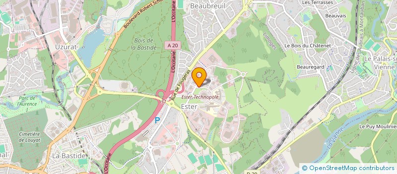 localisation de l'entreprise APV FRANCE à LIMOGES