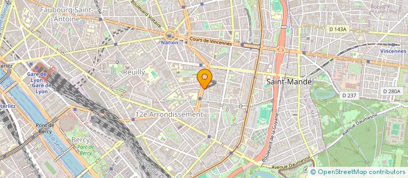 localisation de l'entreprise APV HOLDING  PARIS