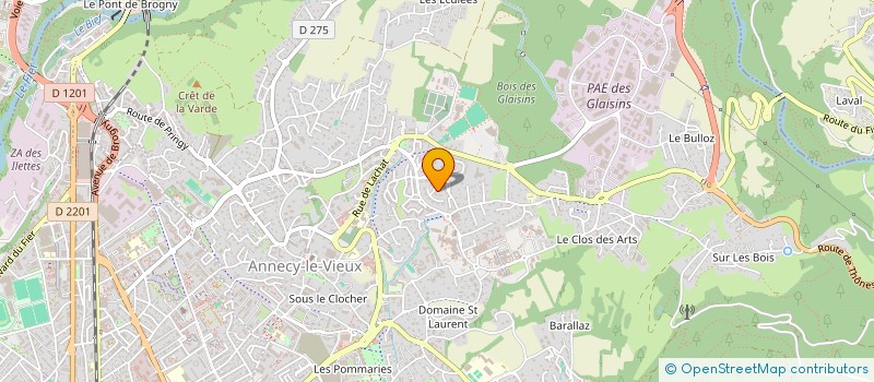 localisation de l'entreprise APVA à ANNECY