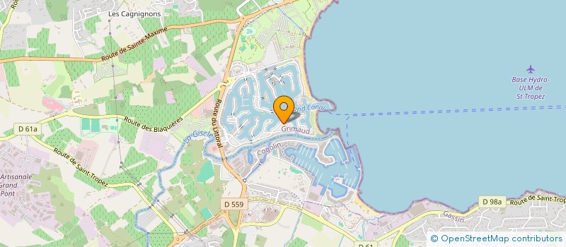 localisation de l'entreprise APVP à GRIMAUD