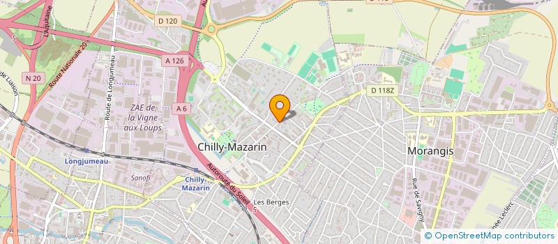localisation de l'entreprise APVS SERVICES à CHILLY-MAZARIN