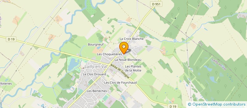 localisation de l'entreprise APVT à LAILLY-EN-VAL