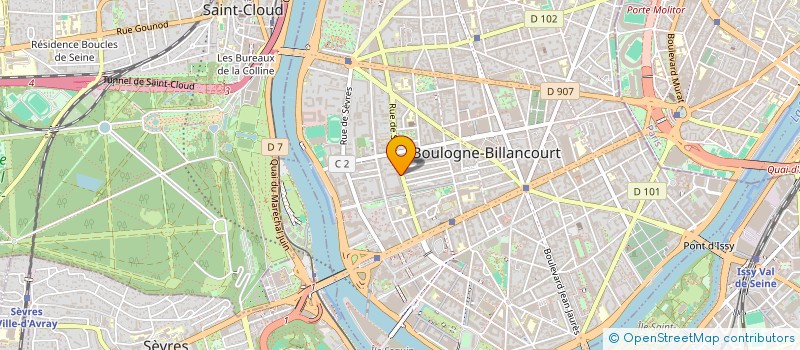 localisation de l'entreprise APX COMPUTER ILE DE FRANCE à BOULOGNE-BILLANCOURT