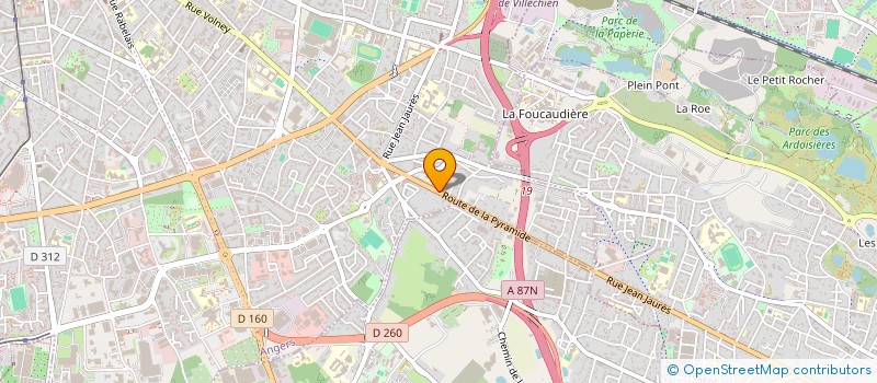 localisation de l'entreprise APY ROSES à ANGERS