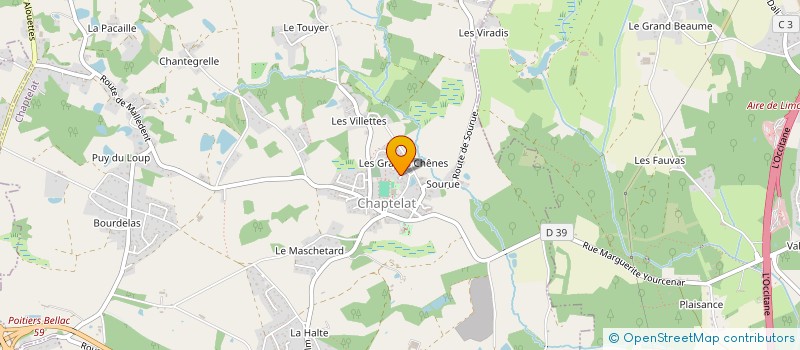 localisation de l'entreprise APY TAXI à CHAPTELAT