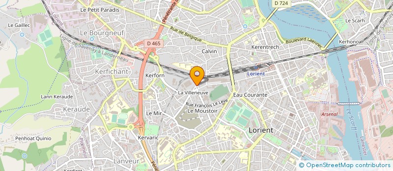 localisation de l'entreprise APYC à LORIENT