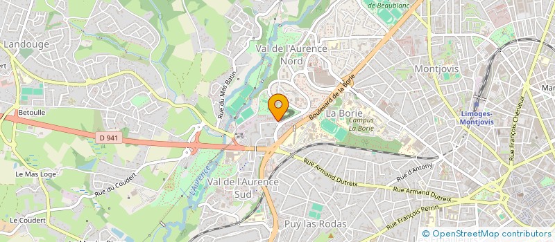 localisation de l'entreprise APYCARE à LIMOGES