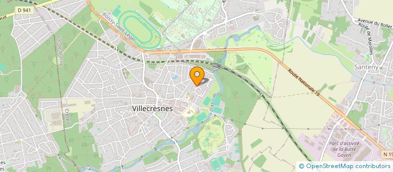 localisation de l'entreprise APYDOM à VILLECRESNES