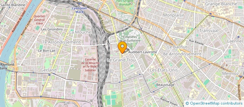 localisation de l'entreprise APYGUILLOT  LYON 8EME