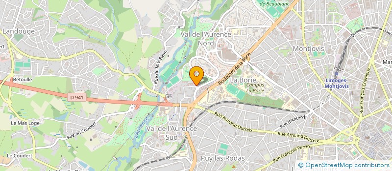 localisation de l'entreprise APYLEARNING à LIMOGES
