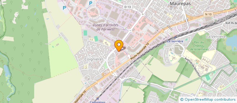 localisation de l'entreprise APYM GESTION  COIGNIERES