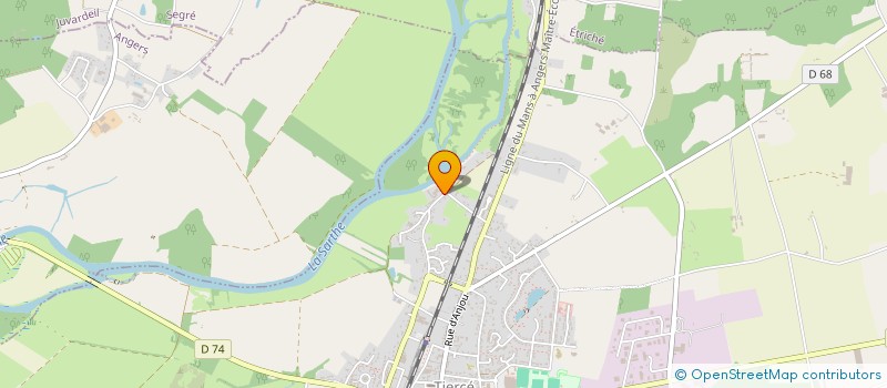 localisation de l'entreprise APYRE à TIERCE