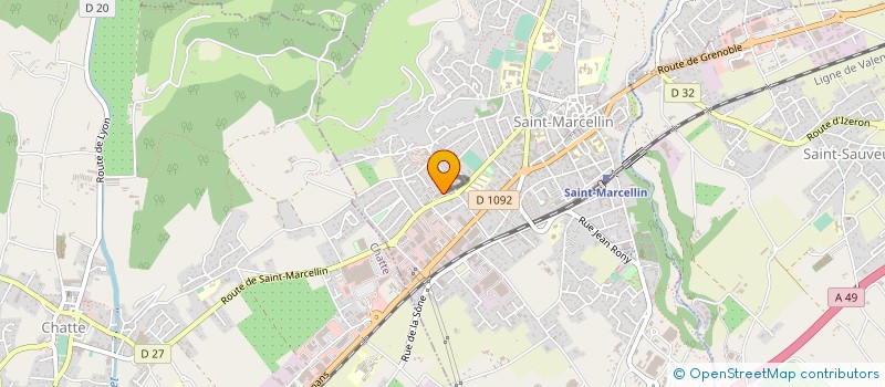 localisation de l'entreprise APZV  SAINT-MARCELLIN