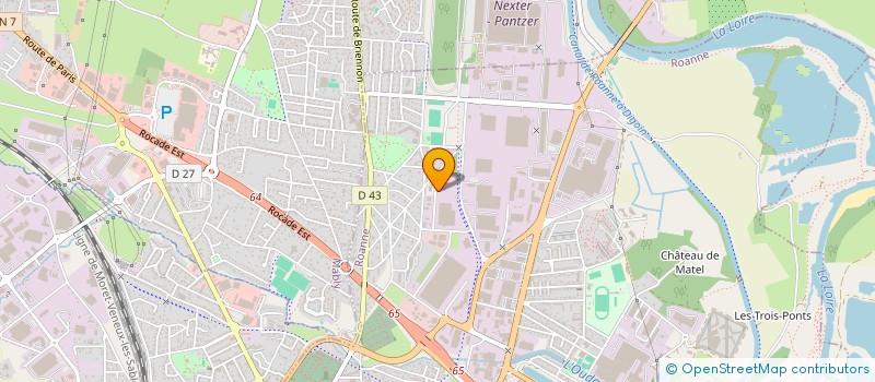 localisation de l'entreprise AQ'IMMO  ROANNE