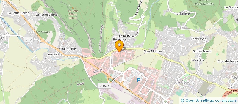 localisation de l'entreprise AQ-TECH  SILLINGY