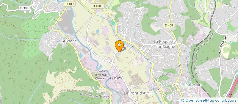localisation de l'entreprise AQARAT à LA ROQUETTE-SUR-SIAGNE