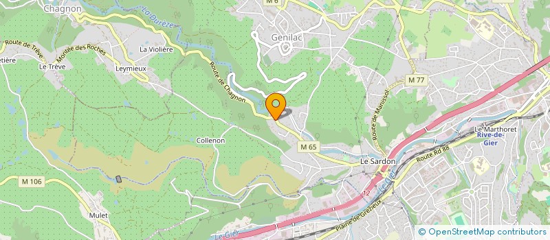 localisation de l'entreprise AQCIOM  GENILAC