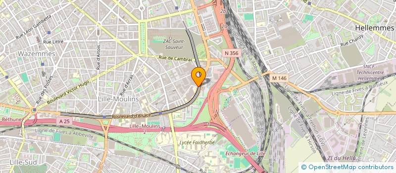 localisation de l'entreprise AQCOM à LILLE