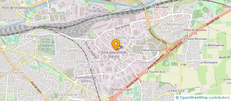 localisation de l'entreprise AQS  SAINT-GREGOIRE