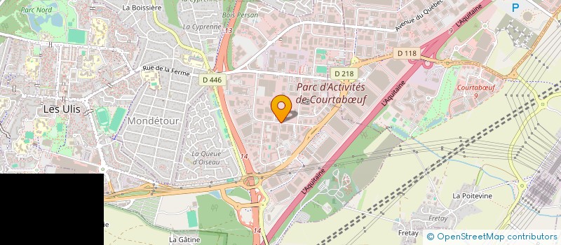 localisation de l'entreprise AQSACOM à LES ULIS