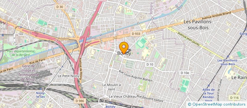 localisation de l'entreprise AQSANA  BONDY