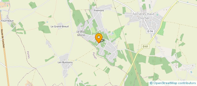 localisation de l'entreprise AQSP IMMOBILIER  FERRIERES-HAUT-CLOCHER