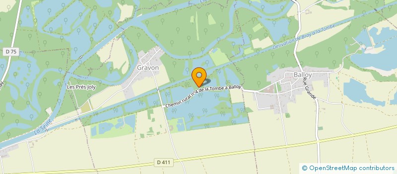 localisation de l'entreprise AQU' AVENTURE  GRAVON