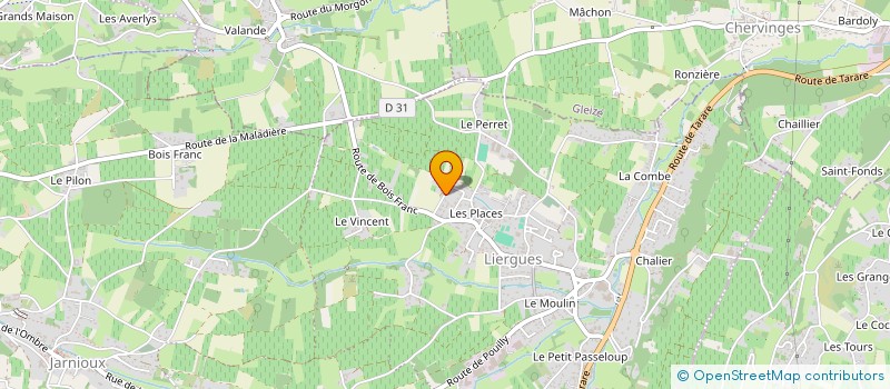 localisation de l'entreprise AQUA 1  PORTE DES PIERRES DOREES