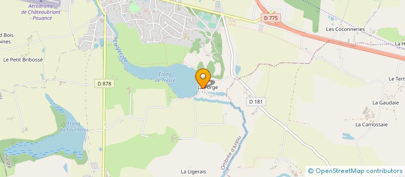 localisation de l'entreprise AQUA 2 B  OMBREE D'ANJOU