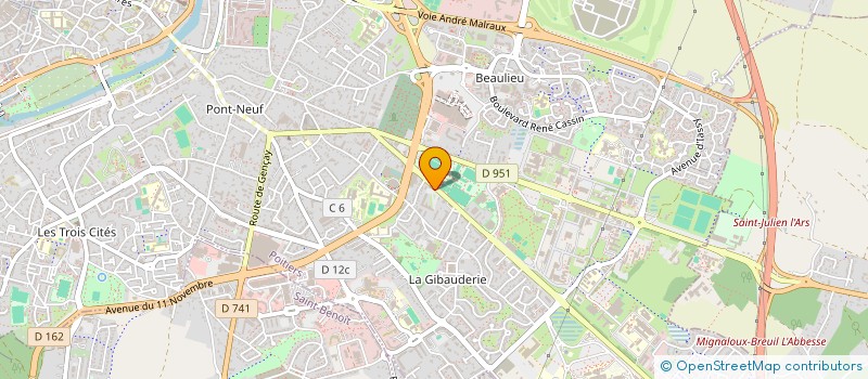 localisation de l'entreprise AQUA 65  POITIERS