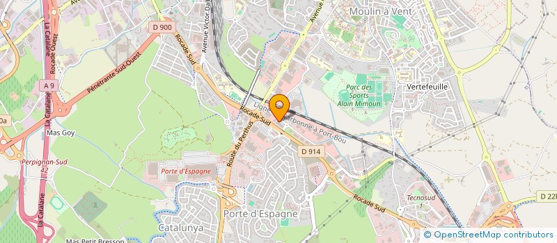 localisation de l'entreprise AQUA 66 à PERPIGNAN