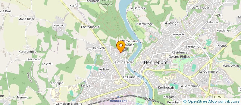 localisation de l'entreprise AQUA  HENNEBONT