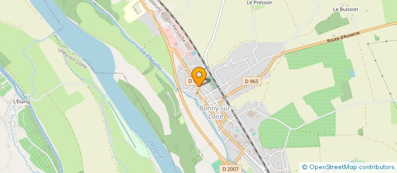 localisation de l'entreprise AQUA ARMATEUR à BONNY-SUR-LOIRE