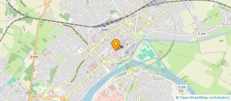 localisation de l'entreprise AQUA AURA à DOLE