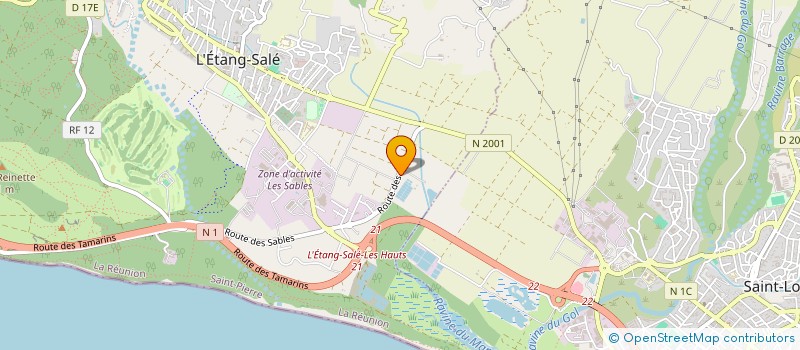 localisation de l'entreprise AQUA AUSTRAL  L'ETANG-SALE