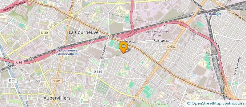 localisation de l'entreprise AQUA BAT  LA COURNEUVE