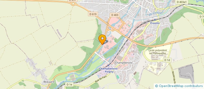 localisation de l'entreprise AQUA-BAT  POIGNY