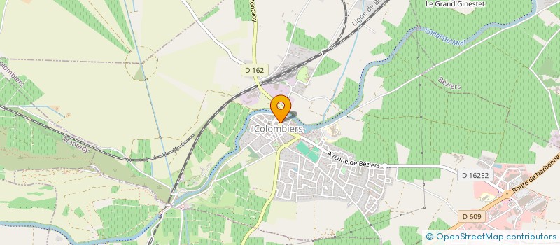 localisation de l'entreprise AQUA BIO à COLOMBIERS