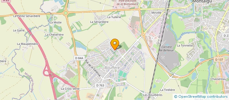 localisation de l'entreprise AQUA BULLES 85 à MONTAIGU-VENDEE