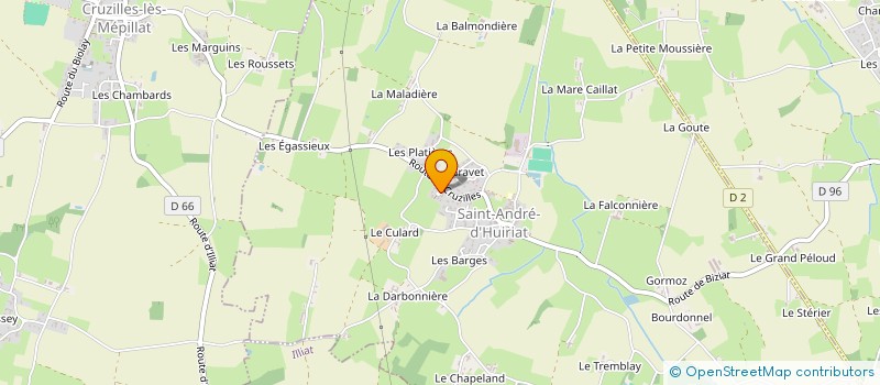 localisation de l'entreprise AQUA CENTER + à SAINT-ANDRE-D'HUIRIAT