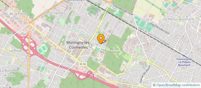 localisation de l'entreprise AQUA CHAUF  MONTIGNY-LES-CORMEILLES