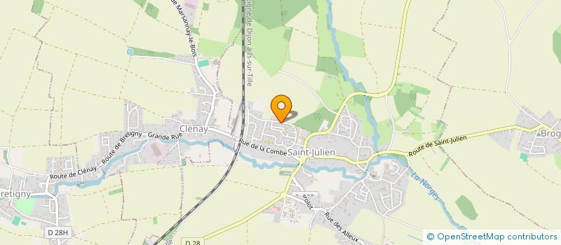 localisation de l'entreprise AQUA/CHAUFFE à SAINT-JULIEN