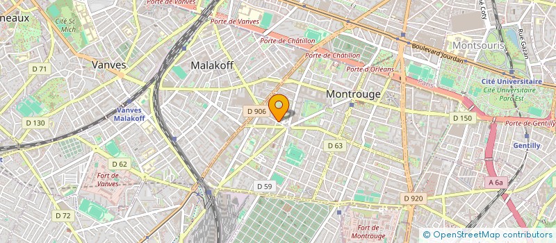 localisation de l'entreprise AQUA CLEEN à MONTROUGE