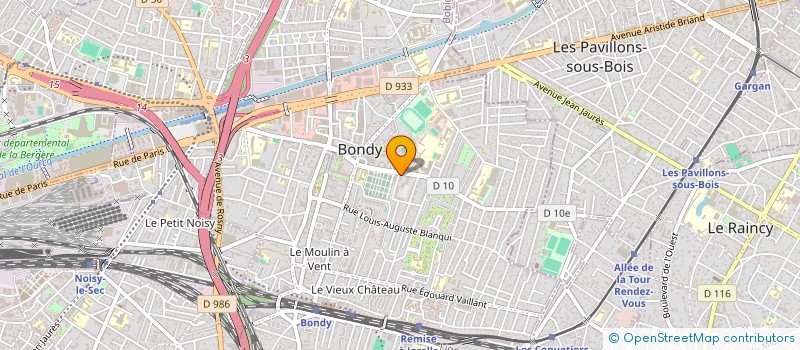 localisation de l'entreprise AQUA-CLIMAT  BONDY