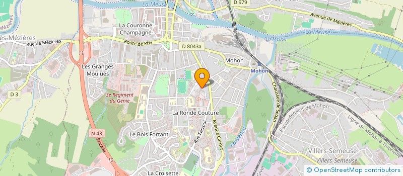 localisation de l'entreprise AQUA-CLUB 08  CHARLEVILLE-MEZIERES