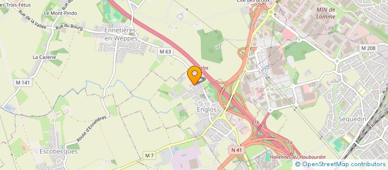 localisation de l'entreprise AQUA CONCEPT  ENGLOS