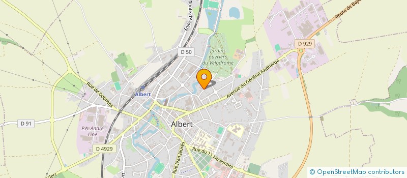 localisation de l'entreprise AQUA CONSEILS ENVIRONNEMENT à ALBERT