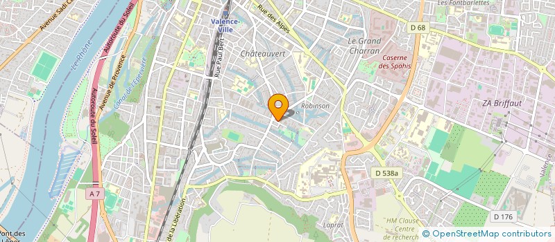localisation de l'entreprise AQUA DATA à VALENCE